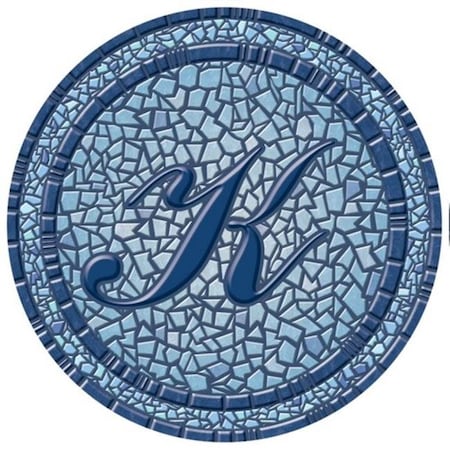 Lamatek Lamatek 67B00-0043K 59 in. dia. Monogram Mosaic Poolsaic Mat- K 67B00-0043K